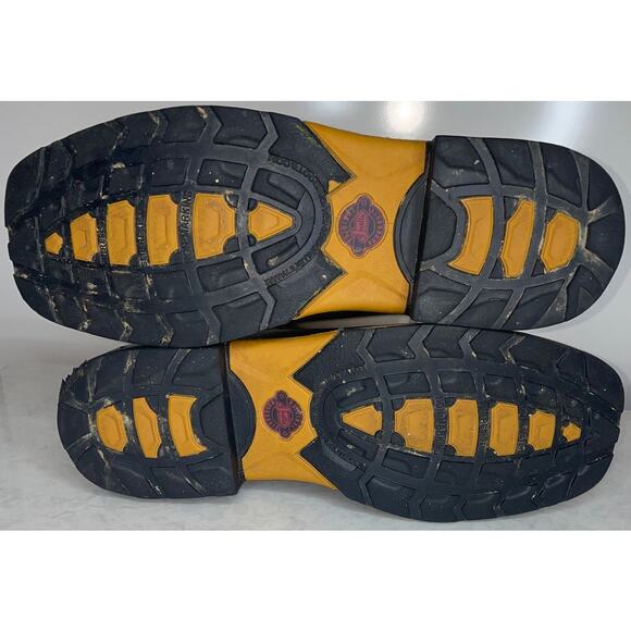 JUSTIN Work Boots JOIST Waterproof 11" Boots Men's Size 11D in Aged Brown ~VGUC - Picture 12 of 16